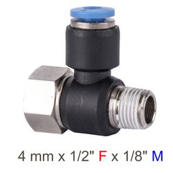 AIRCRAFT Pu Hose Fitting Tee 4mm X 1/8'f X 1/8'm